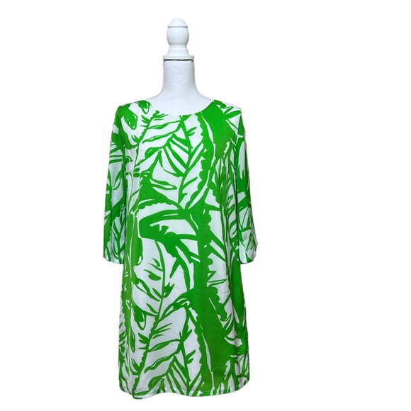 Lilly Pulitzer for Target Boom Boom Dress Size Medium Green Fronds Print - Picture 3 of 12